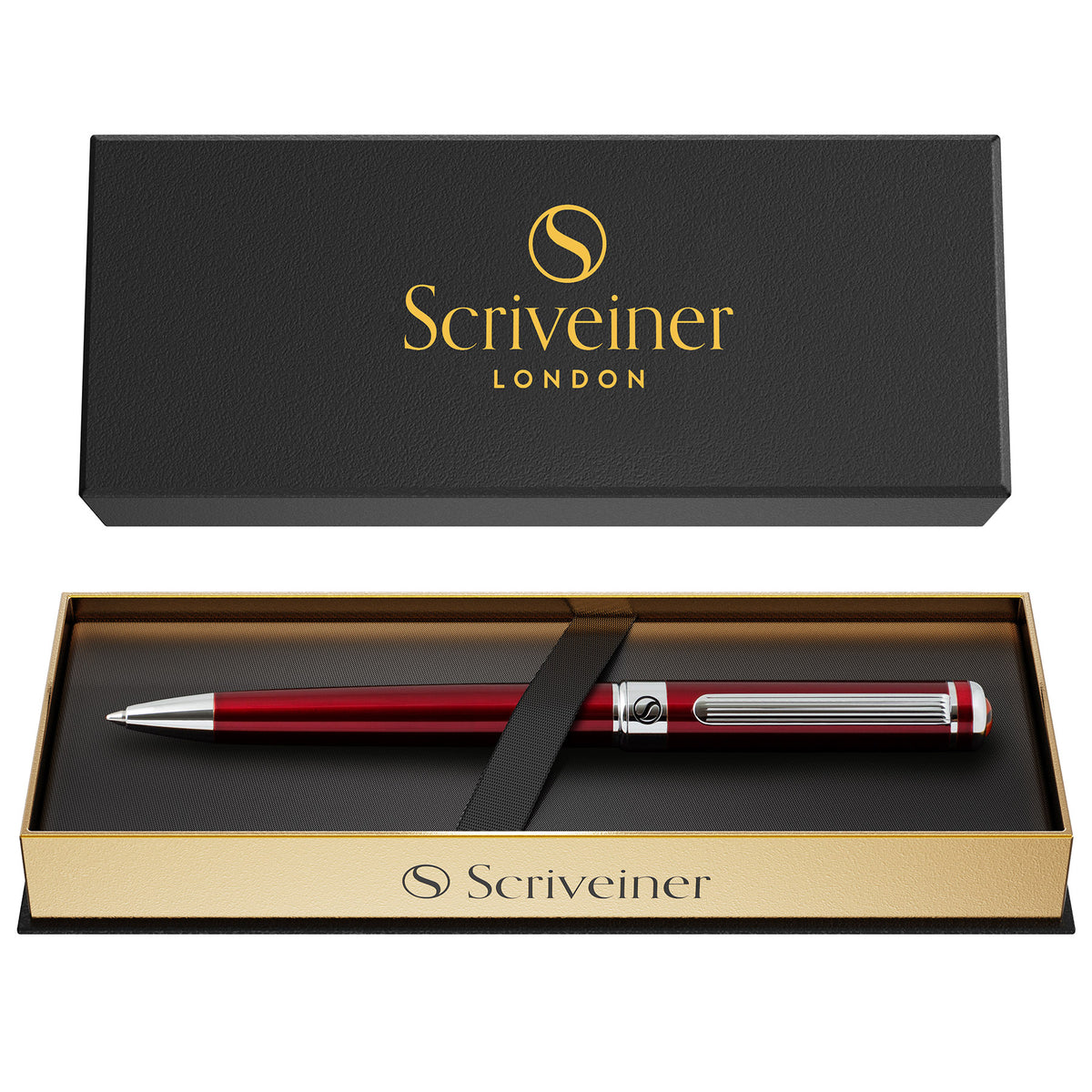 Stylo bille Scriveiner Classic rouge cramoisi