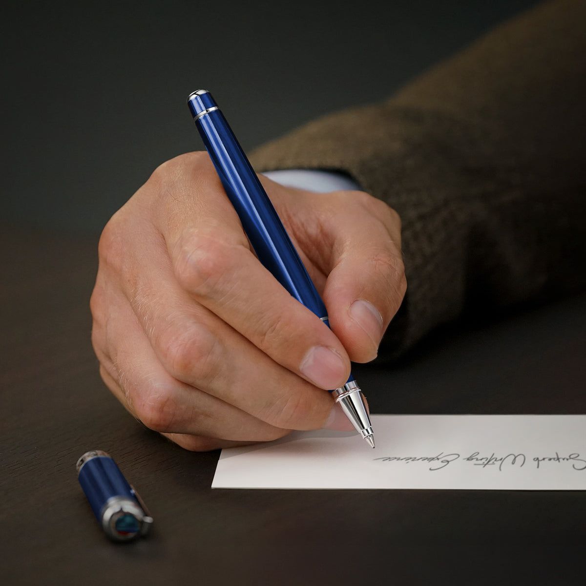 Scriveiner Classic Midnight Blue Rollerball Pen