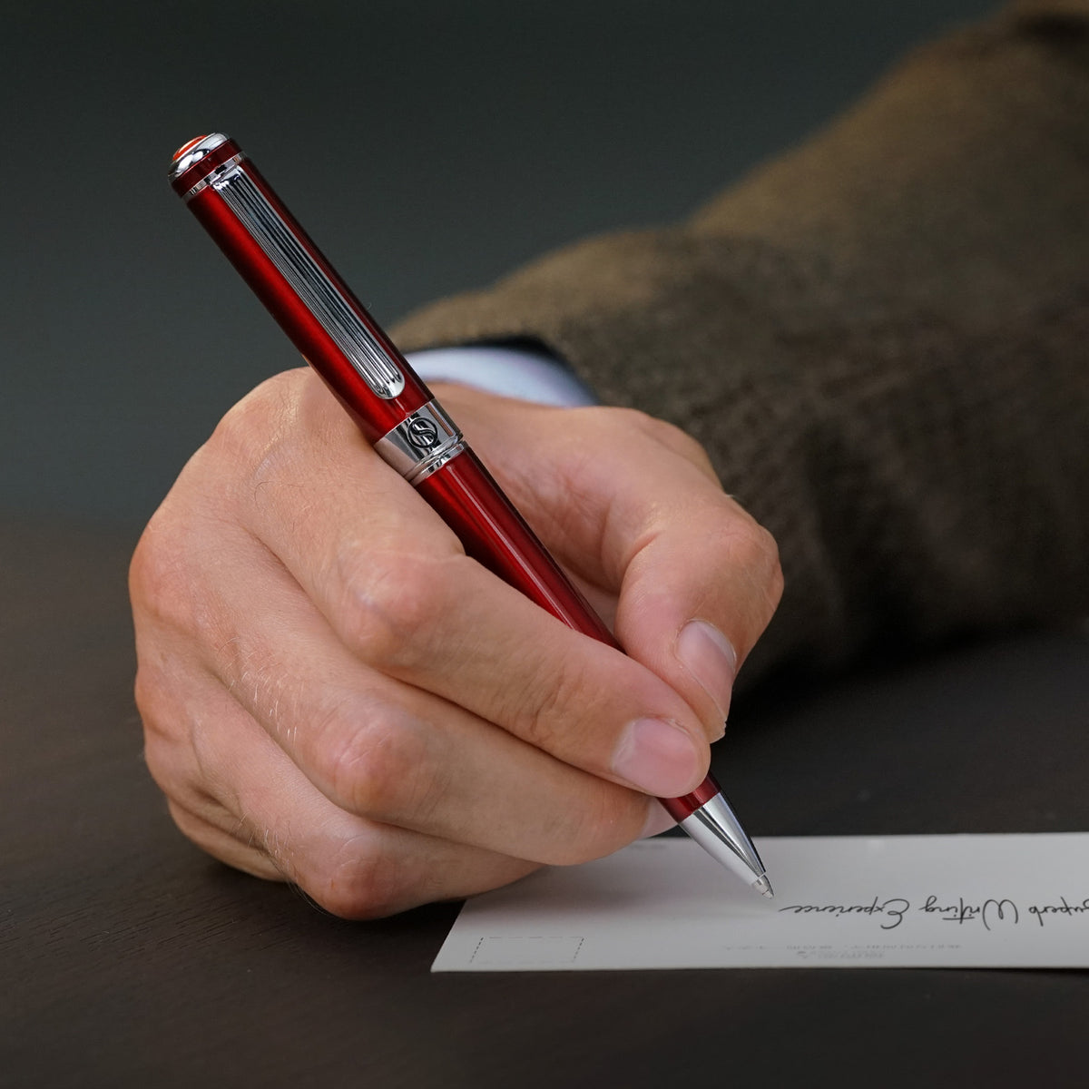 Stylo bille Scriveiner Classic rouge cramoisi