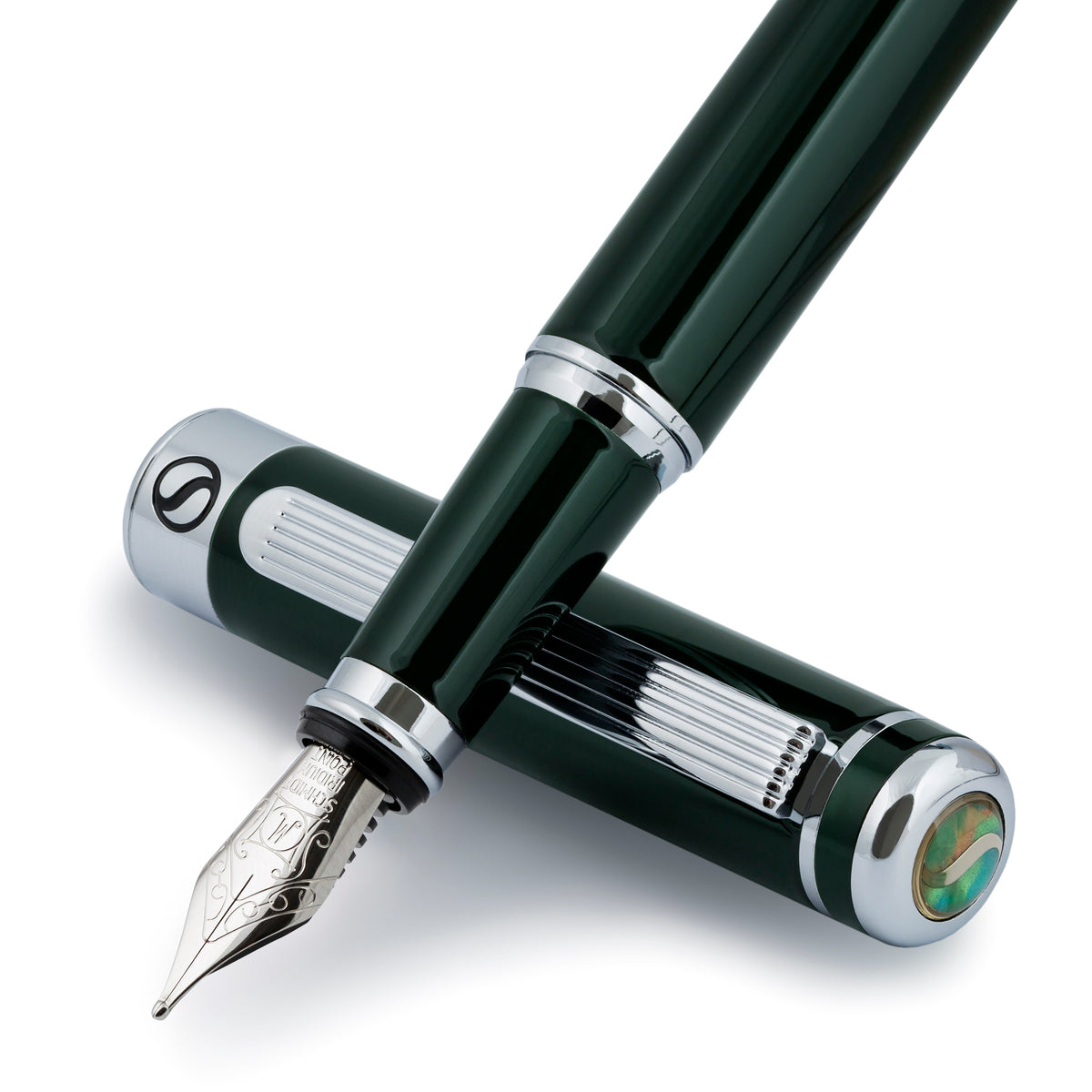 Scriveiner Classic British Racing Green Fountain Pen - Medium Nib