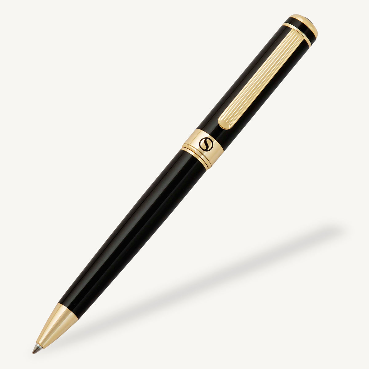 Scriveiner Classic Black Lacquer Ballpoint Pen