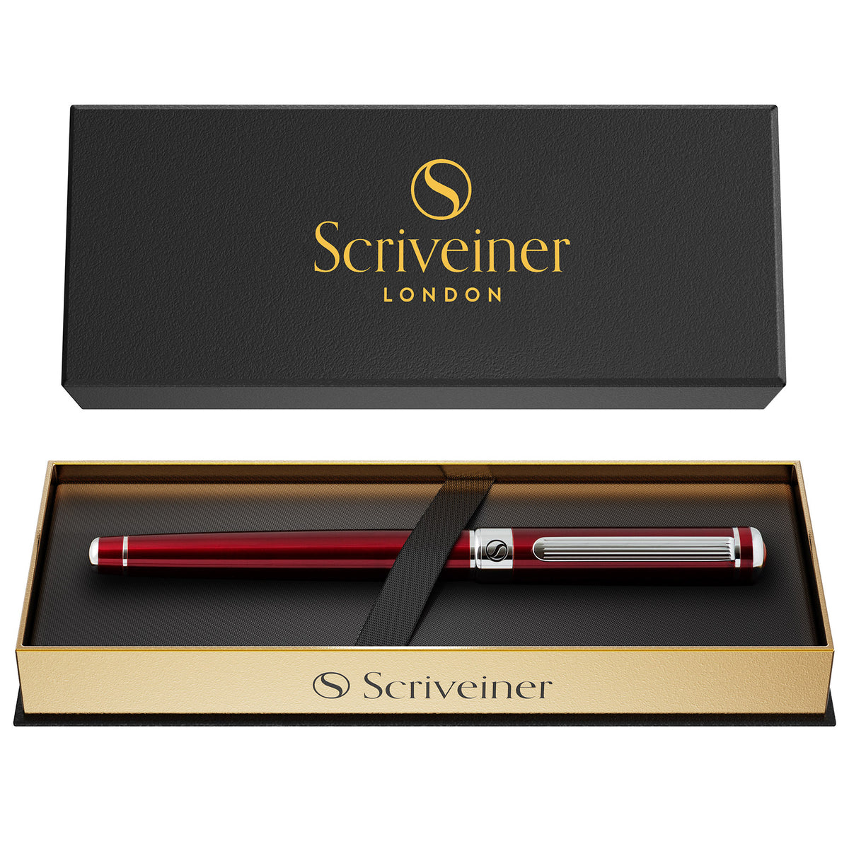 Scriveiner Classic Crimson Red Rollerball Pen