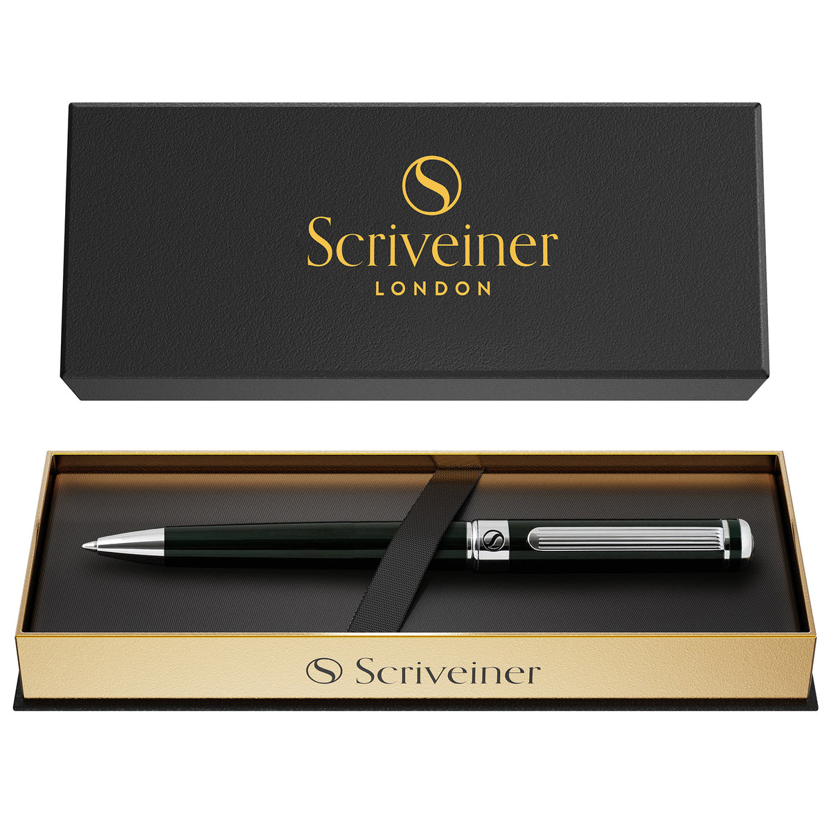 Stylo bille Scriveiner Classic noir vert