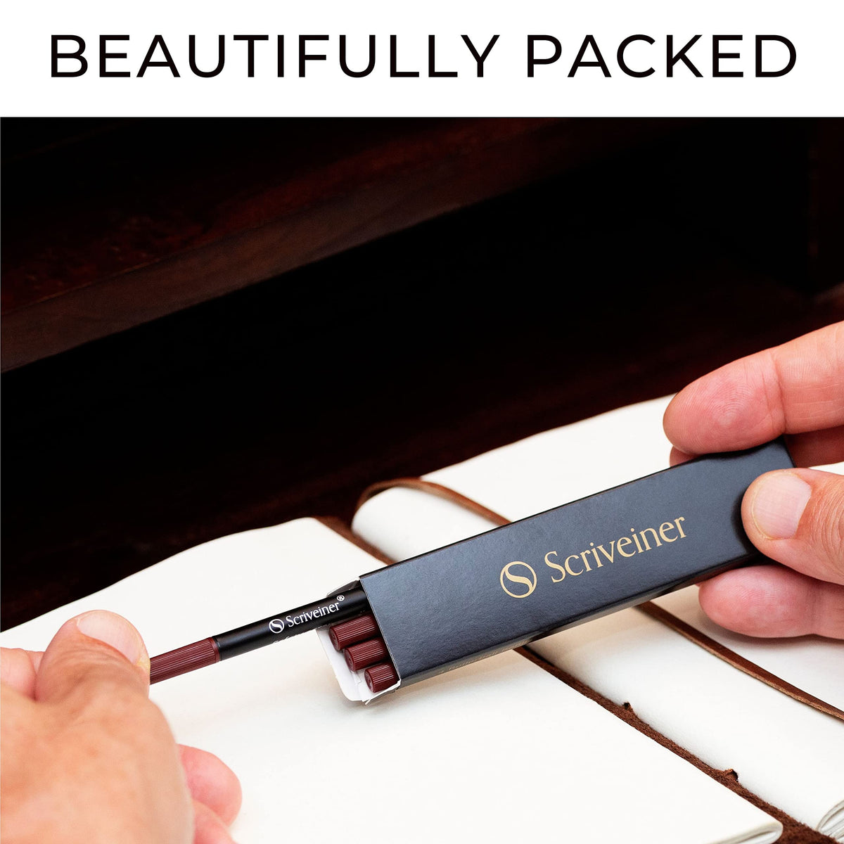 Cartuccia di ricambio Scriveiner Rollerball Nera - Punta larga