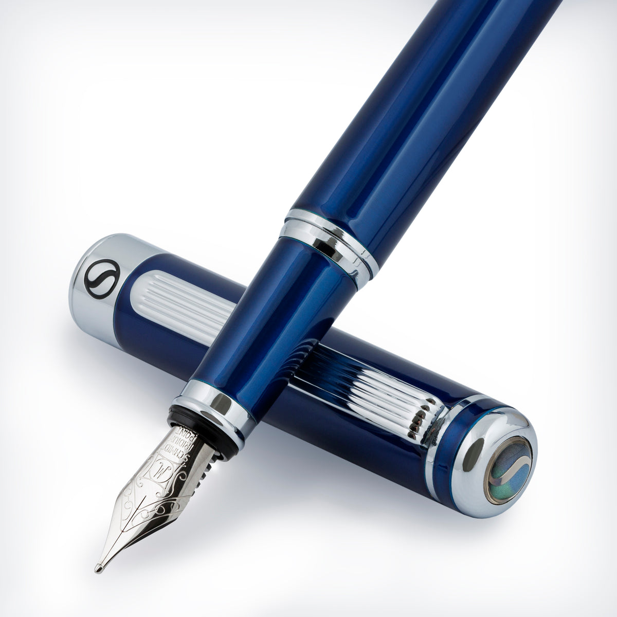Scriveiner Classic Midnight Blue Fountain Pen - Medium Nib