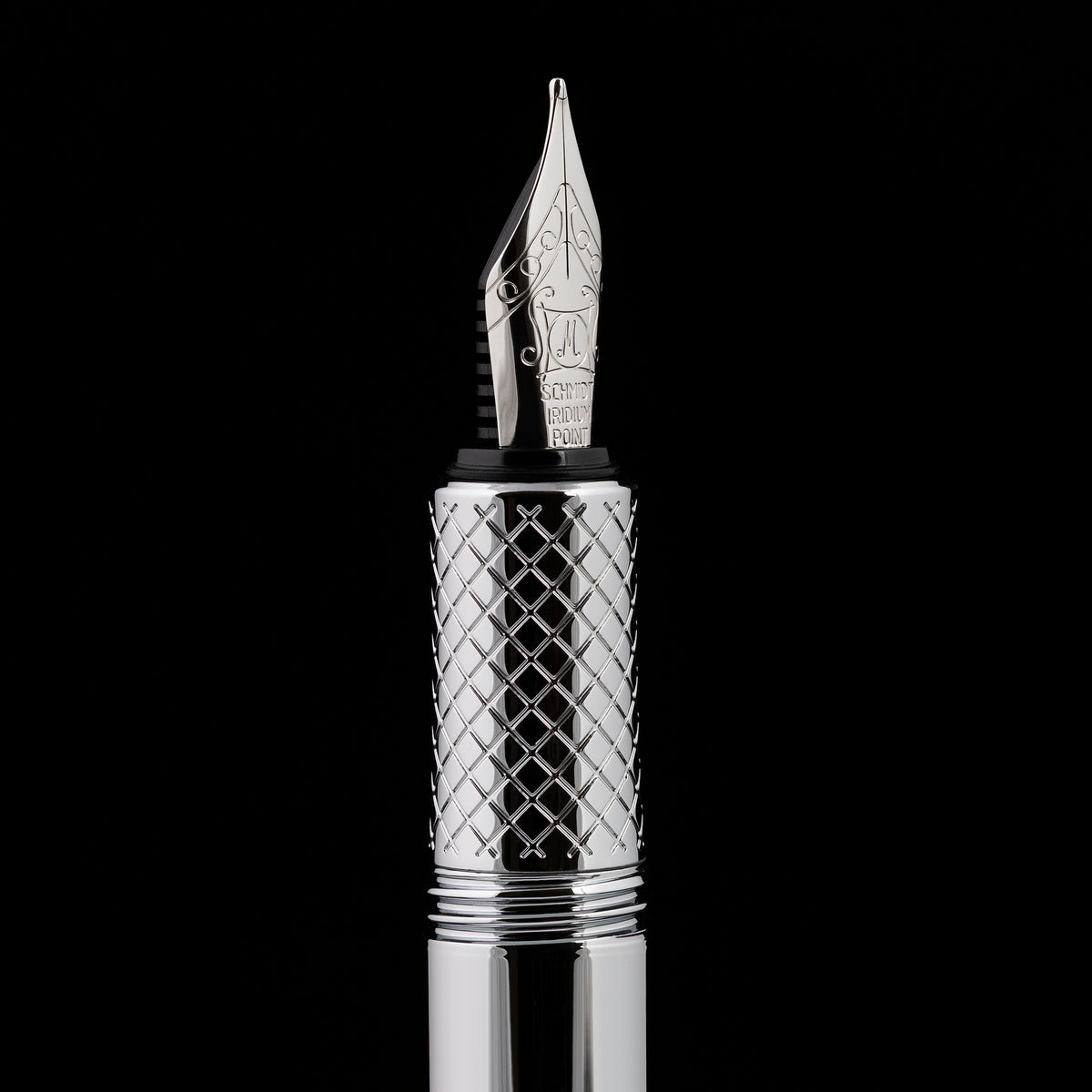 Scriveiner Pocket Pen Silver Chrome Fountain Pen - Medium Nib
